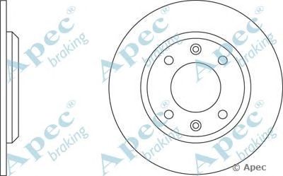 APEC BRAKING dsk205 -  Тормозной диск
